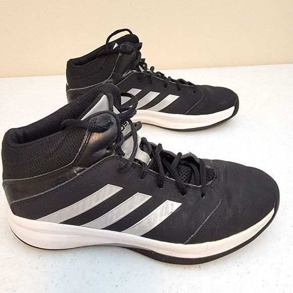 Adidas Boys Isolation 2 K C75843 Mid Top Basketball Shoes Sneakers Black Sz 7 - Picture 5 of 10